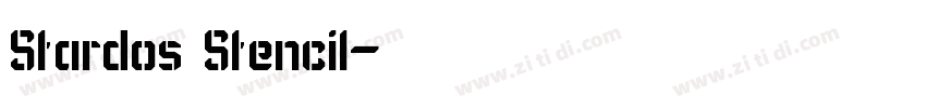 Stardos Stencil字体转换